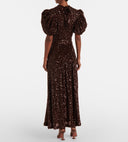 Rotate Sequined Midi Dress