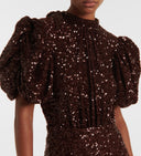 Rotate Sequined Midi Dress