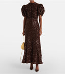 Rotate Sequined Midi Dress