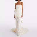 Alberty Floral Mesh Gown