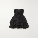 Daybreak Strapless Ruched Taffeta Mini Dress